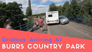 Gridlock Arriving At Burrs Country Park Caravan amp Motorhome Club Site [upl. by Ganny719]