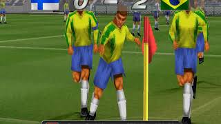 PS1  Pro Evolution Soccer 2  GamePlay 4K [upl. by Donell]