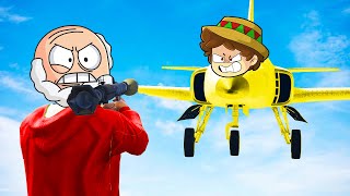 ¡COHETES vs SUPER AVIONES en GTA 5 😂💥 BATALLA de GTA 5 ONLINE con SILVIOGAMER [upl. by Rheba288]