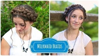 Milkmaid Braids  Cute Summer Hairstyles [upl. by Booze211]