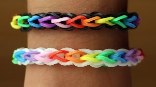 Rainbow Loom Nederlands  Double Cross Single  Loom bands rainbow loom tutorial how to [upl. by Inahpets871]