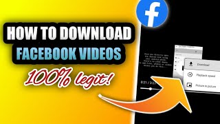 HOW TO DOWNLOAD VIDEOS ON FACEBOOK 2024 [upl. by Oak752]