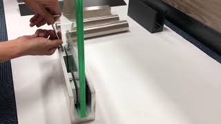 Aluminum U channel glass railing assembly video [upl. by Edmund]