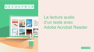 La lecture audio dun texte avec Adobe Acrobat Reader [upl. by Elonore]