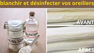 L  astuce imparable pour blanchir et désinfecter vos oreillers à la maison [upl. by Richer]