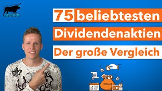 Welche Dividendenaktien sind die BESTEN der Welt   Ranking TOP 75 beliebtesten Dividenden Aktien [upl. by Dorweiler]