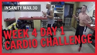 INSANITY MAX 30 Week 4 Day 1 Cardio Challenge NC FIT CLUB [upl. by Eninotna]