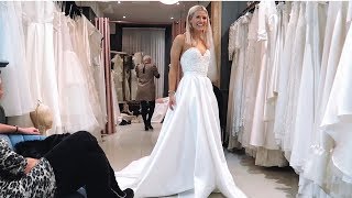 trying on wedding dresses for the first time [upl. by Neliac]