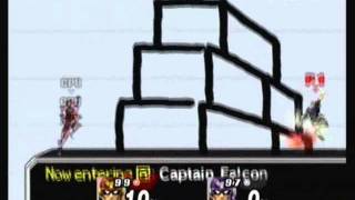 Falcon Kick trick on Pictochat [upl. by Ahseuqram]