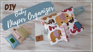 Baby Diaper Organizer  Useful Stacker  DIY SEWING TUTORIAL [upl. by Zaller]