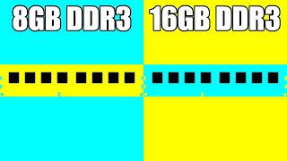 8GB DDR3 vs 16GB DDR3  Tested in 6 Games [upl. by Lilia]