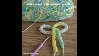 Decorate your bag and cardigan with crochet cord ties🤣 [upl. by Filberto]