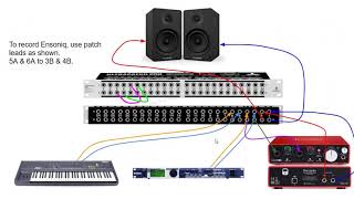 Setting up a Patch Bay with Synths and an Audio Interface [upl. by Elijah]