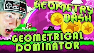 Geometry Dash 20  Geometrical Dominator ALL 3 Coins COMPLETE [upl. by Fayre]