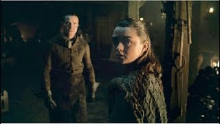 Arya reunites with Gendry and The Hound  Game of thrones 8x01 [upl. by Ramberg]