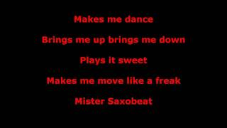 Alexandra Stan  Mr Saxobeat Lyrics [upl. by Gregoor]