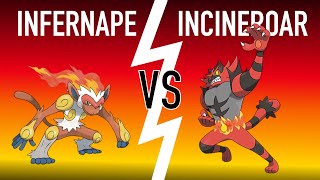 Who Will Win the Epic Battle Infernape vs Incineroar [upl. by Gyatt482]