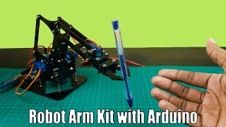 How to assemble and control a 4 DOF robot mechanical arm kit with Arduino  Step by step [upl. by Shah]