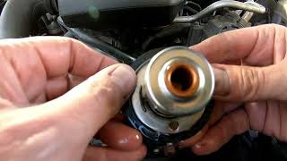 2012 Chevy Silverado 43L thermostat replacement easy way [upl. by Ahsemak]