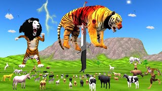 जाग उठा एक तूफानी बेटा😈 और बेकुसूरो पर खूनी हमला  Sher Ki Kahani  Jungle Animals Stories [upl. by Deeyn898]