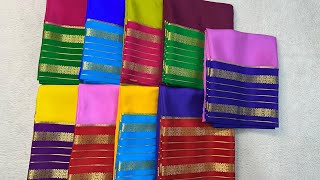 💖Pure Mysore silk sarees💖110gsm thickness Price 10400Silk mark certifiedFree shipping in India💕 [upl. by Enilegnave]