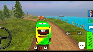 Coach Bus simulator city bus euro driving gameplay Android Part 1 [upl. by Cresida]