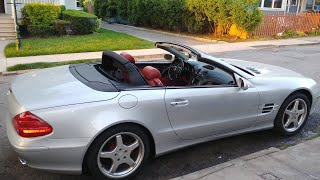 2003 Mercedes SL500 roof problem Final repair video Part1 [upl. by Metabel]