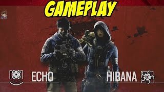 Echo amp Hibana GAMEPLAY Rainbow Six Siege Operation Red Crow Japanese Operator Season 4 [upl. by Tahp]