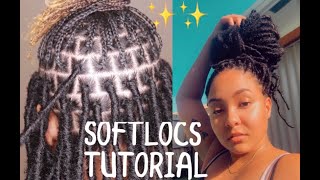 SUPER EASY SOFT LOCS TUTORIAL BOBBY BOSS NU LOCS [upl. by Eurd]