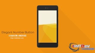 Xamarin Android Tutorial  Elegant Number Button [upl. by Niko]