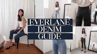 EVERLANE DENIM GUIDE 2021 TryOn amp Style Comparison AD [upl. by Olifoet129]