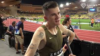 JAKOB INGEBRIGTSEN 4TH FASTEST 1500M EVER  Monaco Diamond League [upl. by Hadden397]