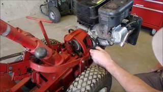 Drive Belts on a Troy Bilt Horse Tiller [upl. by Grae]