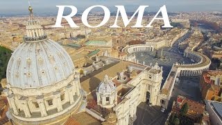 ROME from above  A 4K Drone aerial view [upl. by Eneirda]