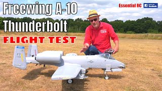 Freewing A10 THUNDERBOLT II Super Scale Twin 80mm EDF Jet PNP ESSENTIAL RC FLIGHT TEST Motion RC [upl. by Ace]