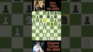 Magnus Carlsen vs Hou Yifan chess 1052 [upl. by Ahsitul]