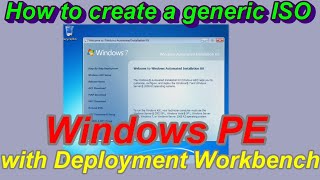 How to create generic ISO file Windows PE [upl. by Kassia]