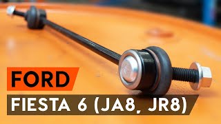 Hoe een vooraan stabilisatorstang vervangen op een FORD FIESTA JA8 AUTODOCTUTORIAL [upl. by Lokim]