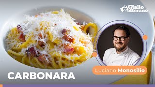 CARBONARA the TRADITIONAL ITALIAN Recipe by Chef Luciano Monosilio😋😍🥓💛🍴 [upl. by Columbyne]