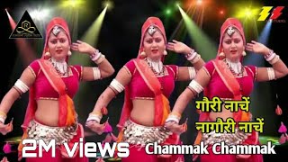 गोरी नाचे रे नागौरी नाचे छम्मक छम्मक  सुपर हिट सांग  Rajasthani music series [upl. by Aicirtak542]