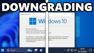 Downgrading Windows 11 to Windows 10 [upl. by Aigroeg]