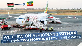 TRIPREPORT  Ethiopian Airlines ECONOMY  Boeing 737 MAX 8  Nairobi  Addis Ababa [upl. by Mary295]