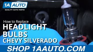 How to Replace Headlight Bulbs 1419 Chevy Silverado LT [upl. by Swirsky]