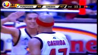 Ginebra vs Purefoods Caguioa Take Over [upl. by Maurene]