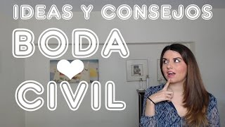 Boda civil Ideas y consejos [upl. by Eesdnil]