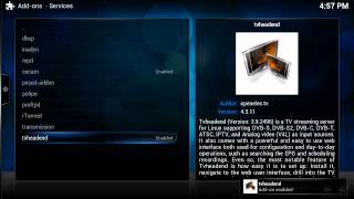 OpenELEC tvheadend oscam installation and configuration [upl. by Vesta]