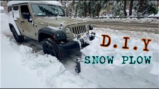 DIY Snow Plow on Jeep Wrangler We Follow Rivers [upl. by Payne]