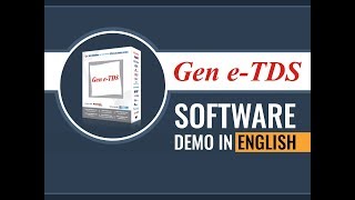 Gen TDS Software TDS Return Filing Software [upl. by Subak487]