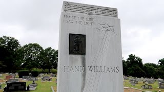 HANK WILLIAMS GraveDeath Car MuseumStatue  Montgomery AL [upl. by Niamreg]