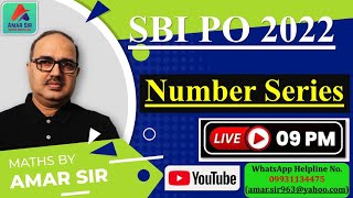 Number Series  Mission SBI PO 2022  By Amar Sir [upl. by Idnew]